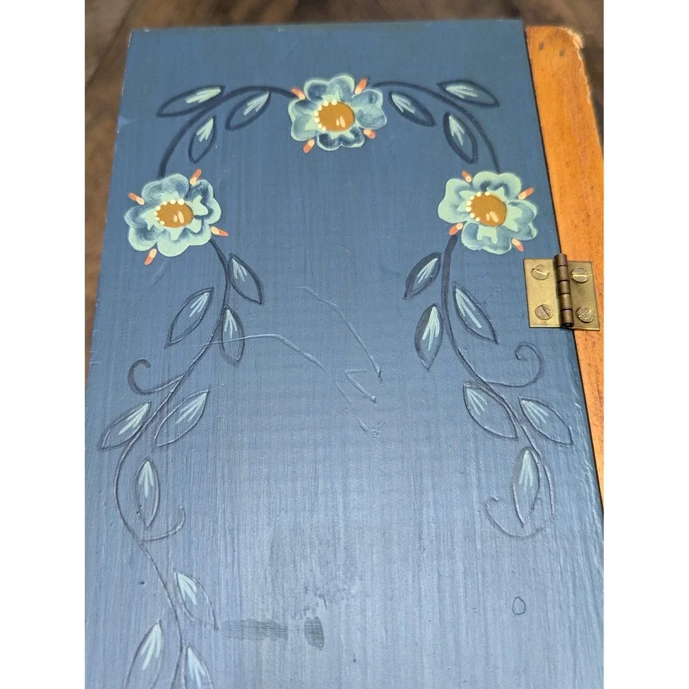 Cottagecore Handpainted Cabinet Coffee Station
